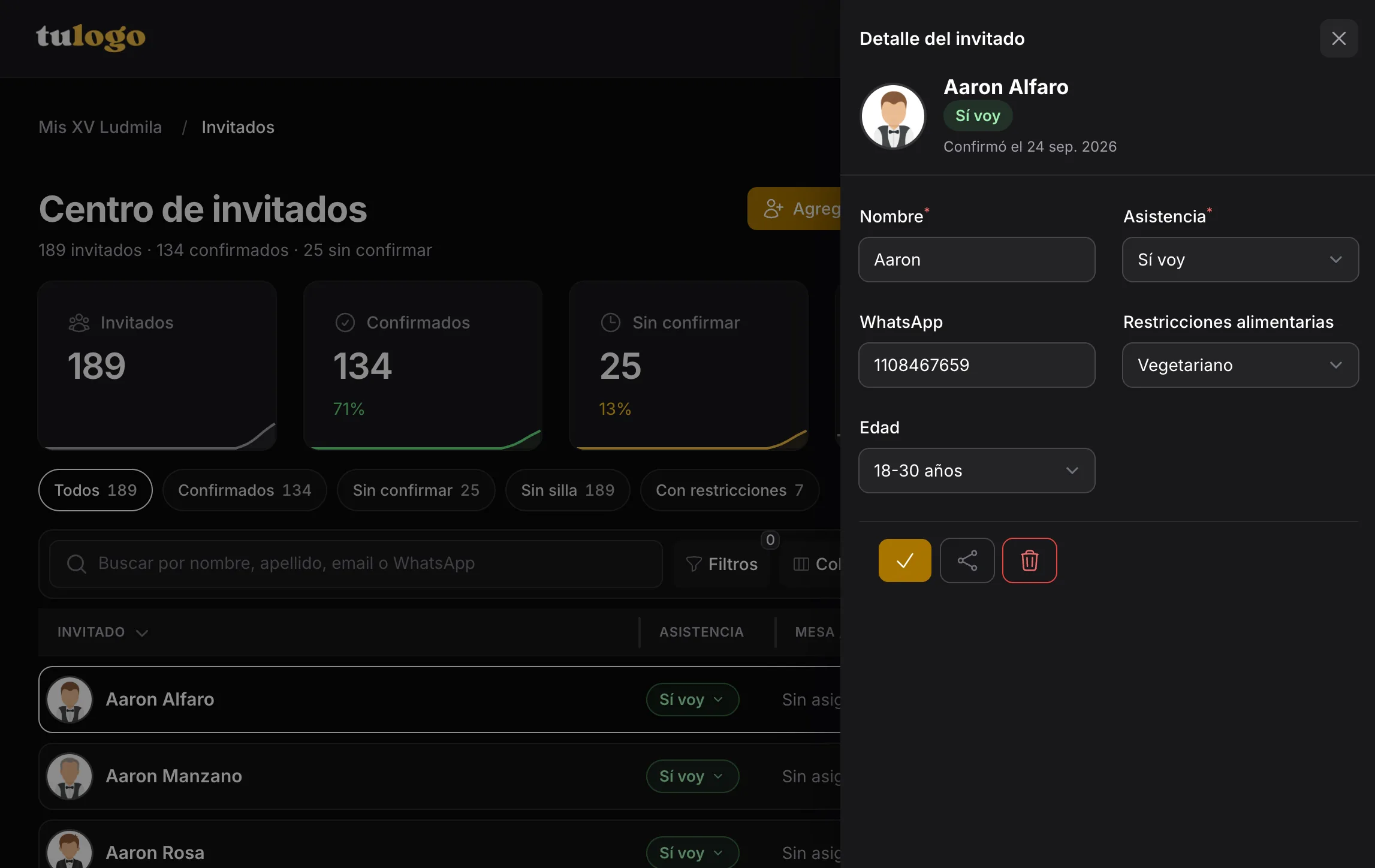 Captura del centro de invitados en EDPro (3 de 4)