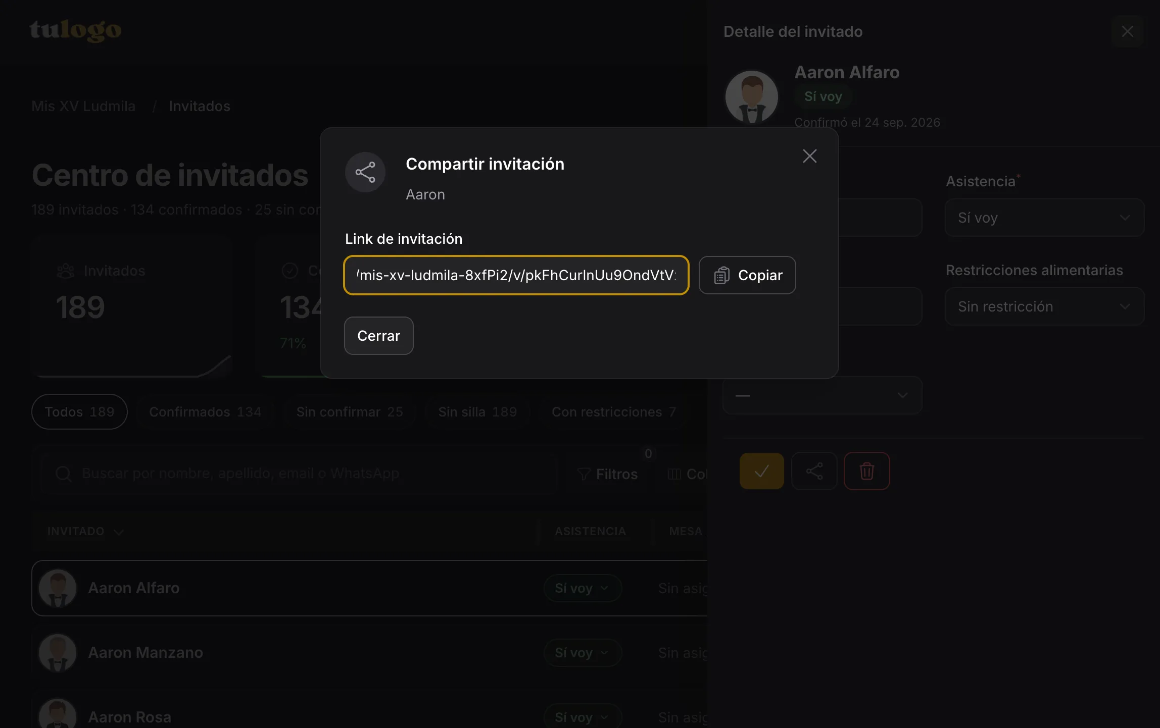 Captura del centro de invitados en EDPro (4 de 4)