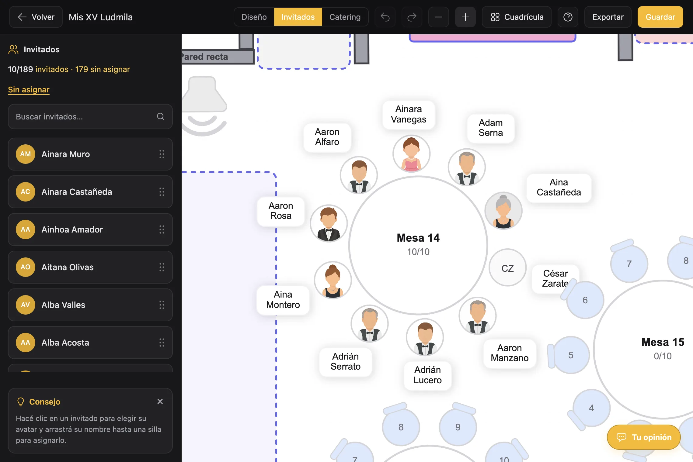 Captura del plano del evento en EDPro (12 de 13)